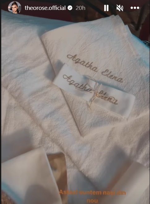 Theo Rose, nașă de botez. Cum a apărut cântăreața în biserică alături de Anghel Damian și cum s-a distrat la petrecere cu familia ei