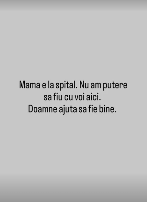 Mioara Roman, dusă de urgență la spital. Fiica Oana e îngrijorată: „Doamne ajută să fie bine”