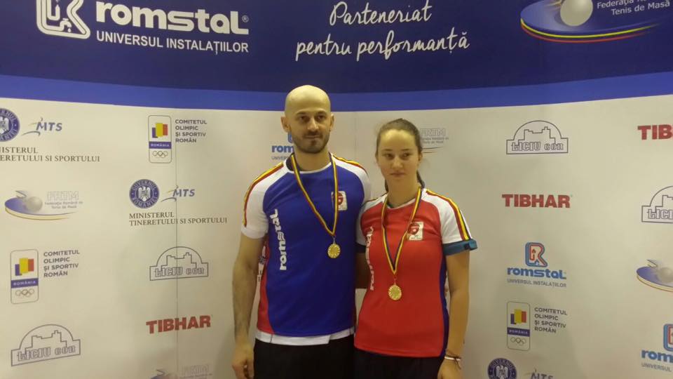 Constantin Cioti și Andreea Dragoman, campioni naționali la dublu mixt. Sâmbătă, patru finale pe TVR 2