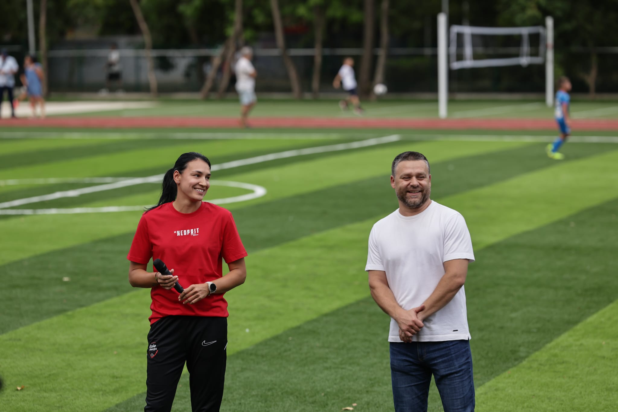 Școala 164 din București a inaugurat cea mai mare bază sportivă, care îi poartă numele campioanei Cristina Neagu
