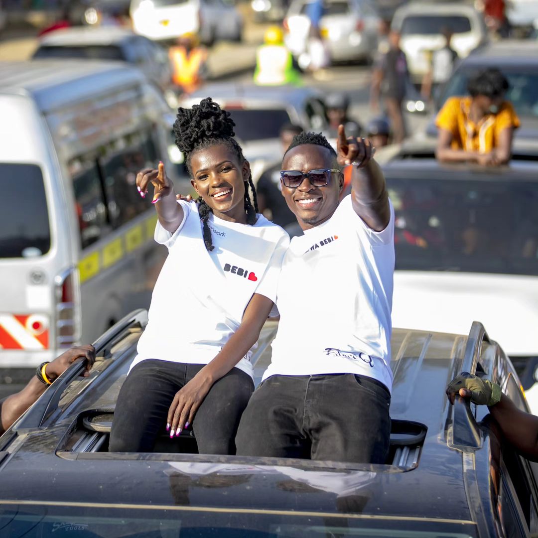 Content creator Dem Wa Facebook with media personality Oga Obinna