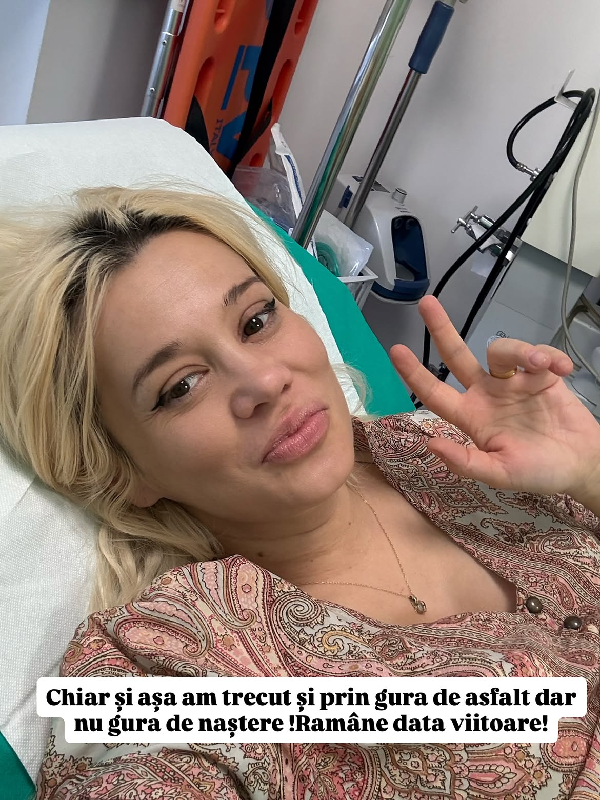 Anisia Gafton a mers la camera de gardă după ce au început contracțiile