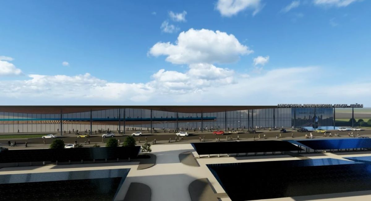 Un nou aeroport se construiește la Galați. Imagini cu proiectul