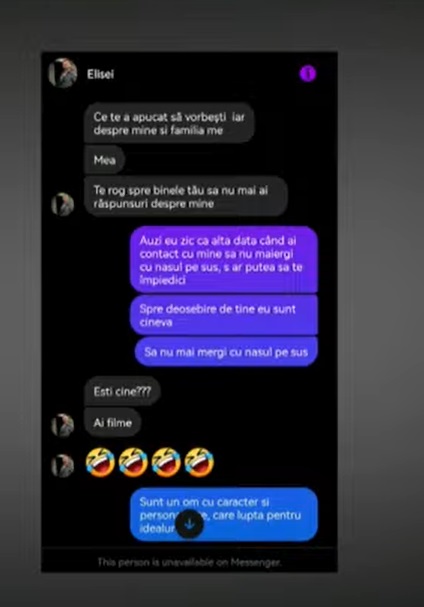 Ce mesaje îi trimitea Marius Elisei fostei iubite în timp ce era căsătorit cu Oana Roman: „Când era puțin amețit, prindea curaj să socializeze”