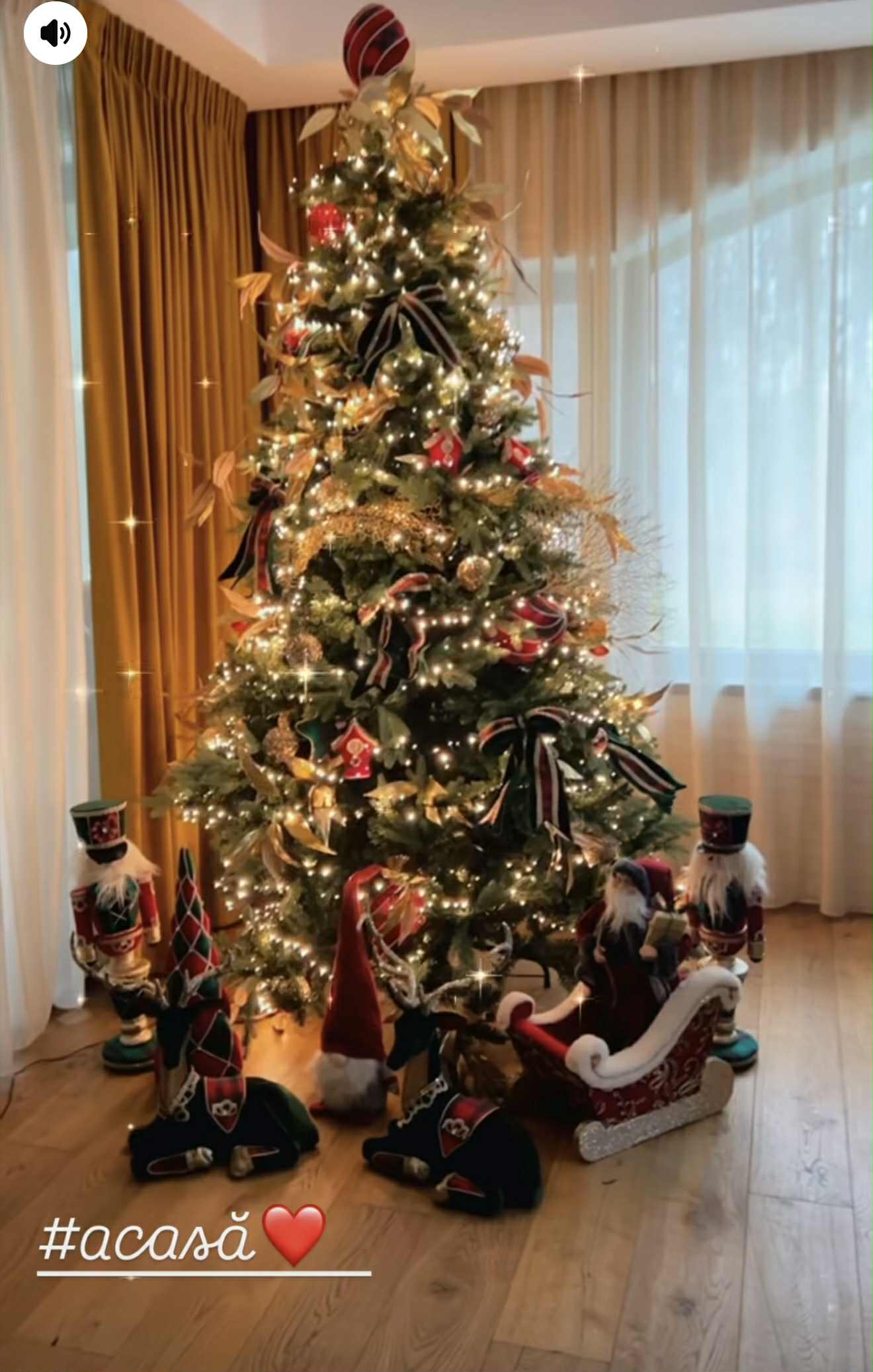 Cum arată cei patru brazi de Crăciun împodobiți de Mirela Vaida. Decor spectaculos și atmosferă de poveste în casa prezentatoarei