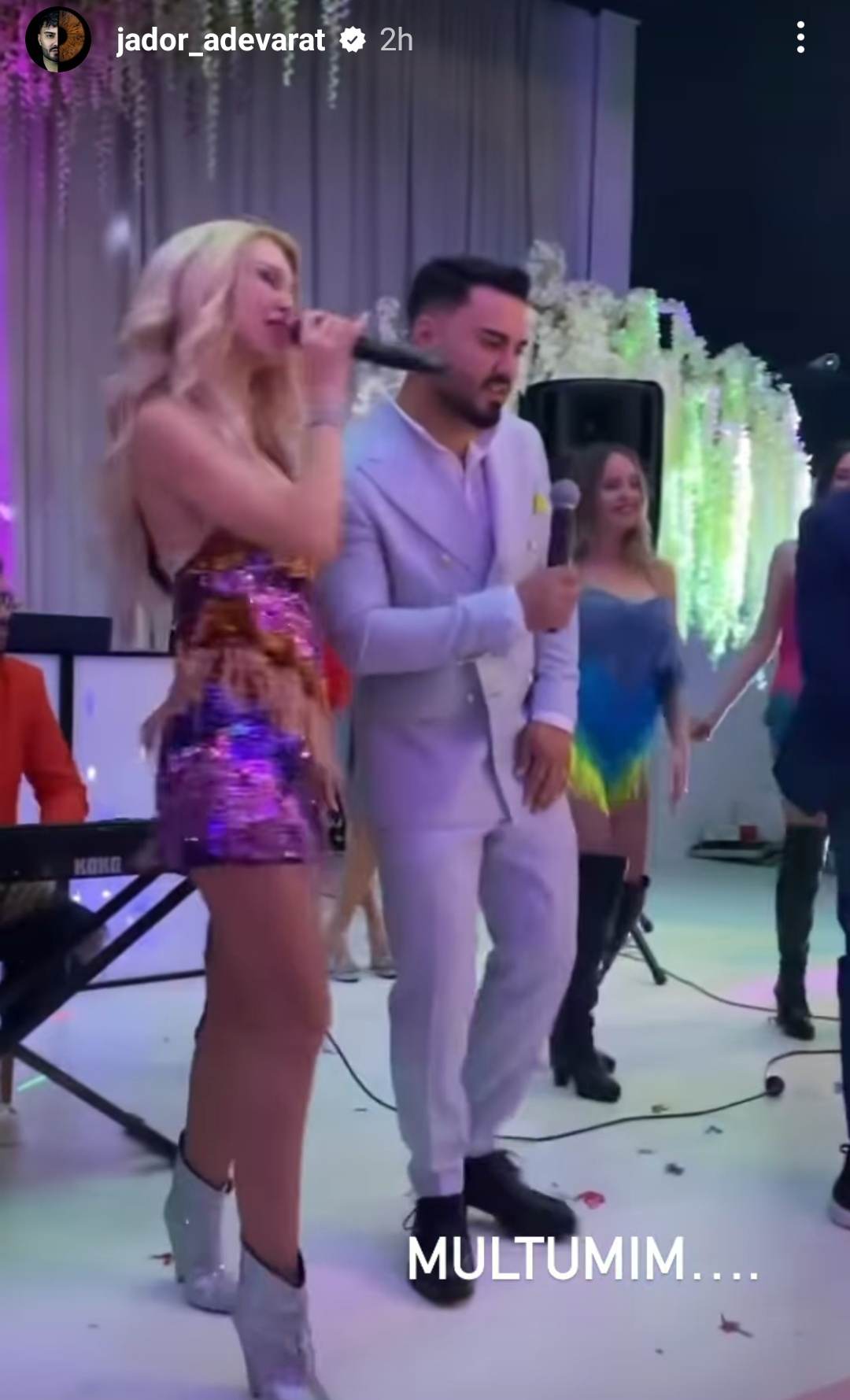 Cum au apărut aseară Andreea Bălan și Jador, după ce s-a zvonit că au o relație. Împreună au făcut show