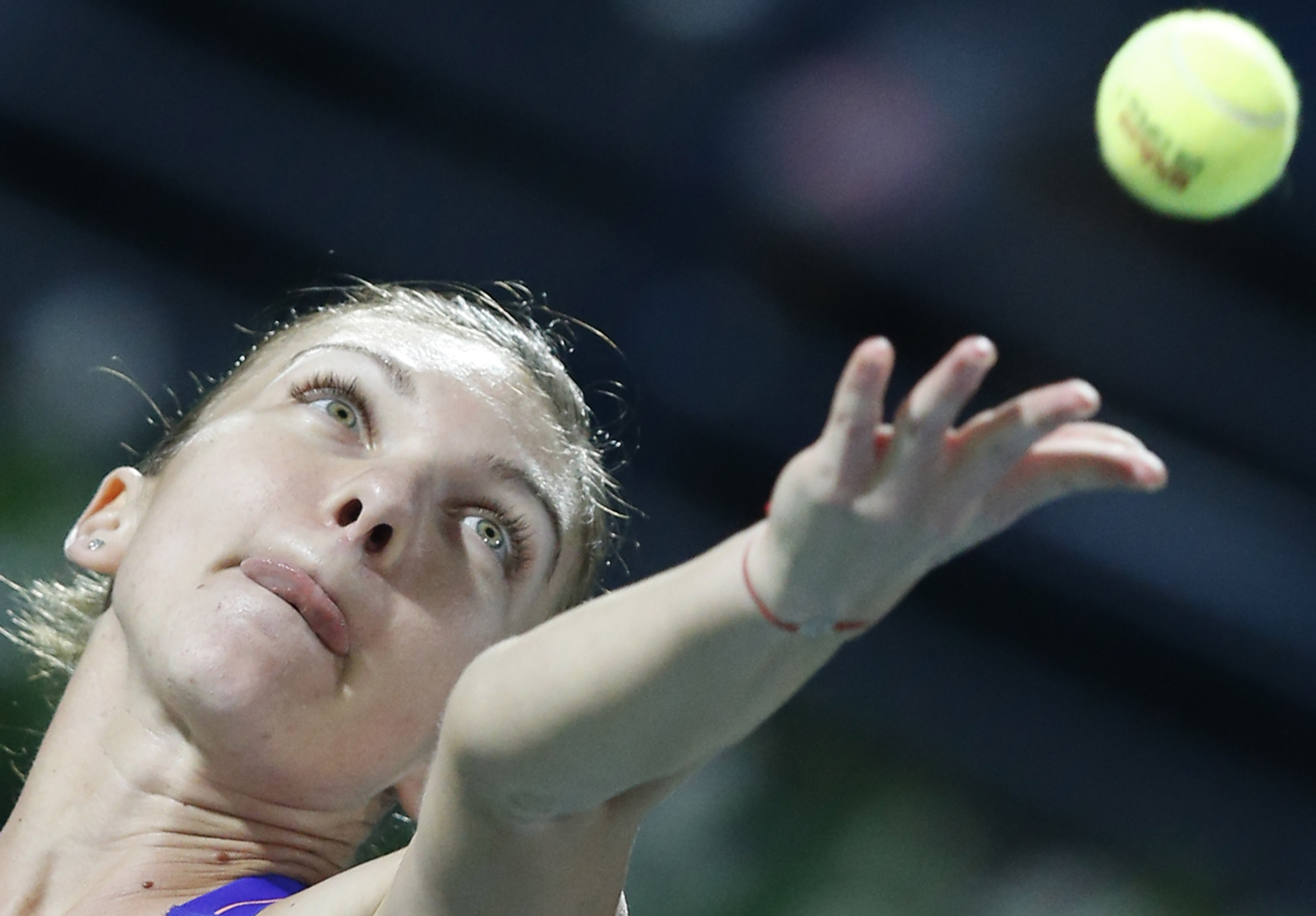 Simona Halep vrea să revină pe locul 3 mondial! Efortul depus în meciul cu Pironkova, în imagini / GALERIE FOTO