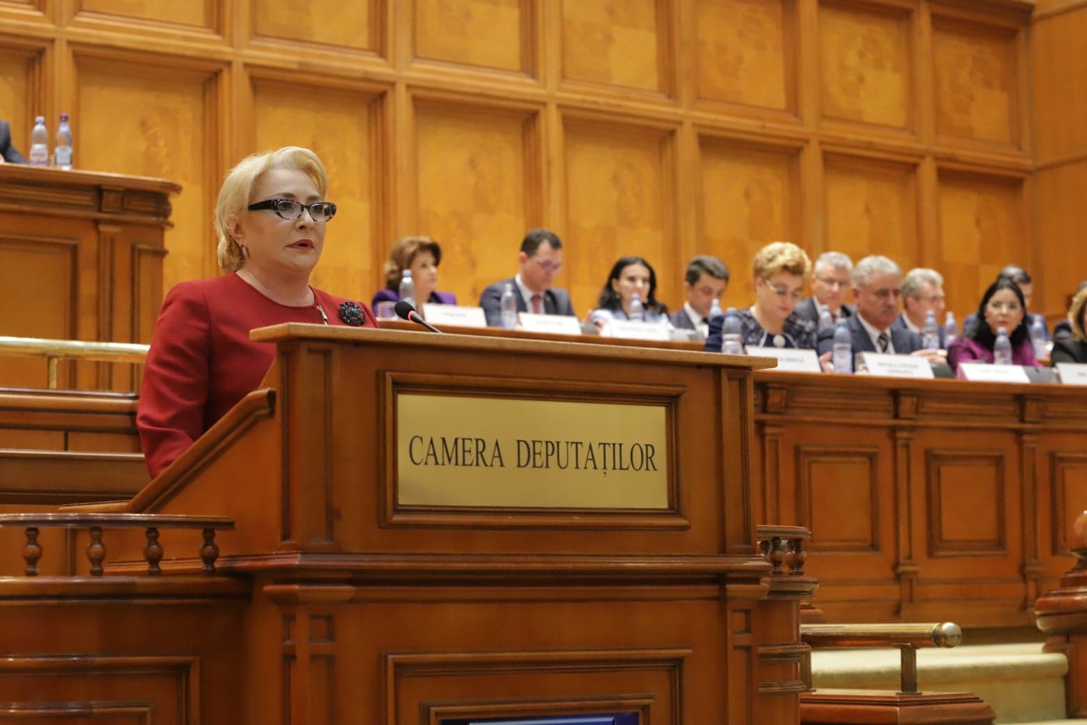 UPDATE. Viorica Dăncilă, în plenul Parlamentului: "Cred în consens, în echilibru și cooperare. Nu mai este loc de orgolii sau resentimente politice!"