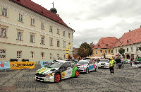 Sibiu Rally Challenge a început cu parada din centrul orașului
