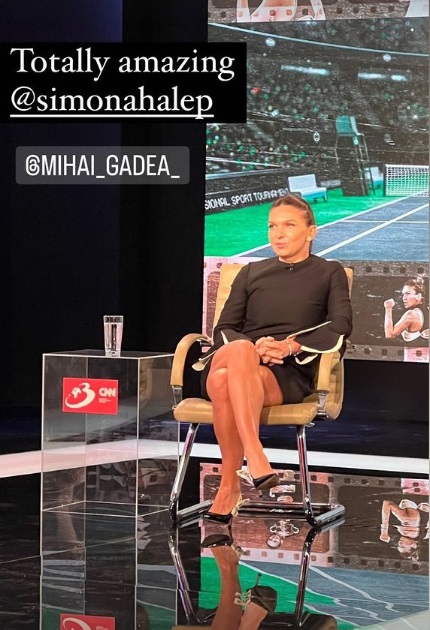 Simona Halep a purtat o rochie Valentino de peste 2.000 de euro, la prima apariție într-o emisiune la TV după verdictul de la TAS