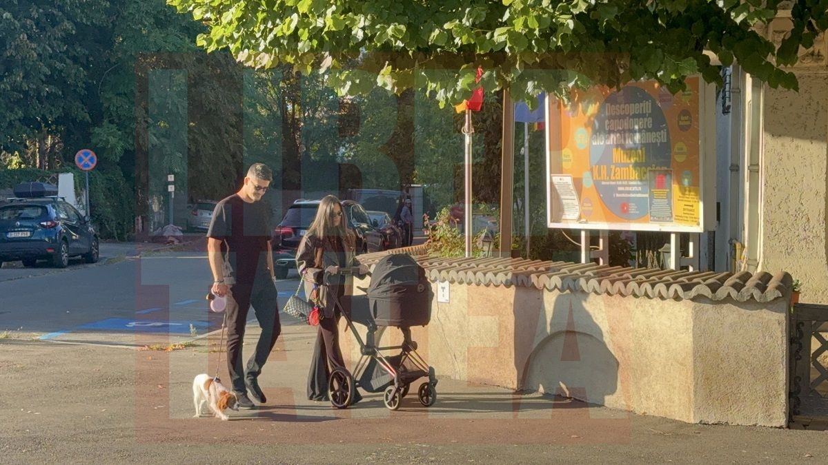 Primele imagini cu Corina și Mihnea Năstase în rolul de părinți. Cum au apărut cu bebelușul lor, al treilea nepot al lui Adrian Năstase