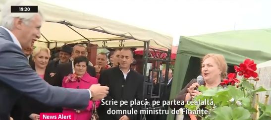 Eugen Teodorovici, ministrul Finanțelor, și senatorul liberal Carmen Hărău s-au certat pe microfon la Hunedoara | FOTO