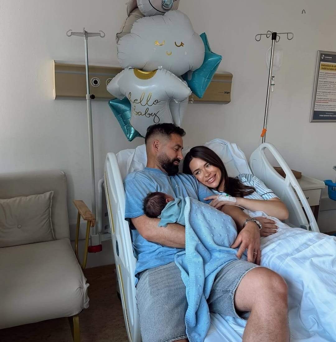 Primele imagini cu băiețelul Iustinei Loghin și al lui Cornel, de la „Insula Iubirii”. Ce nume deosebit au ales pentru acesta