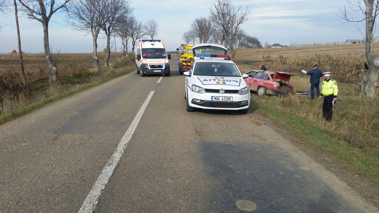 Hoți prinși după ce au făcut accident în urma spargerii date