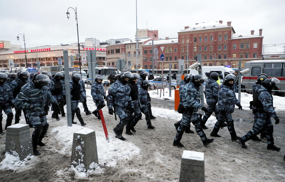 Mii de arestări în Rusia, în al doilea weekend cu proteste masive față de reținerea lui Alexei Navalnîi