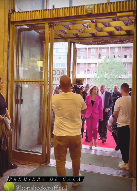 Nadia Comăneci, lecție de eleganță la premiera filmului documentar despre Ilie Năstase. A fost însoțită de Boris Becker