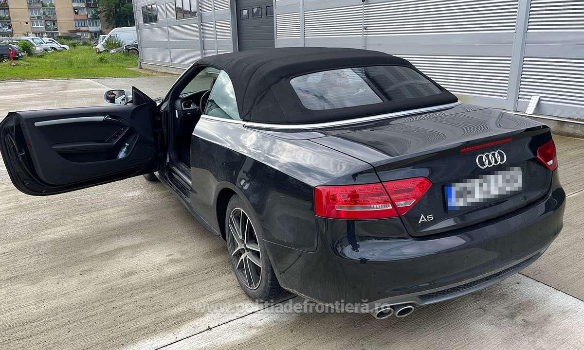 Șoferul care le-a spus polițiștilor că portbagajul e stricat și nu se deschide a rămas fără Audi, pe o șosea din Maramureș