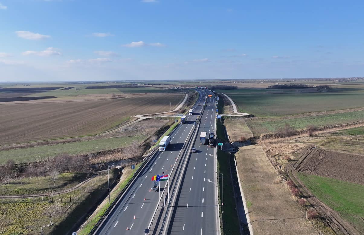 S-a modificat circulația pe autostrada A1, la fosta frontieră Nădlac: „Flux de trafic continuu”