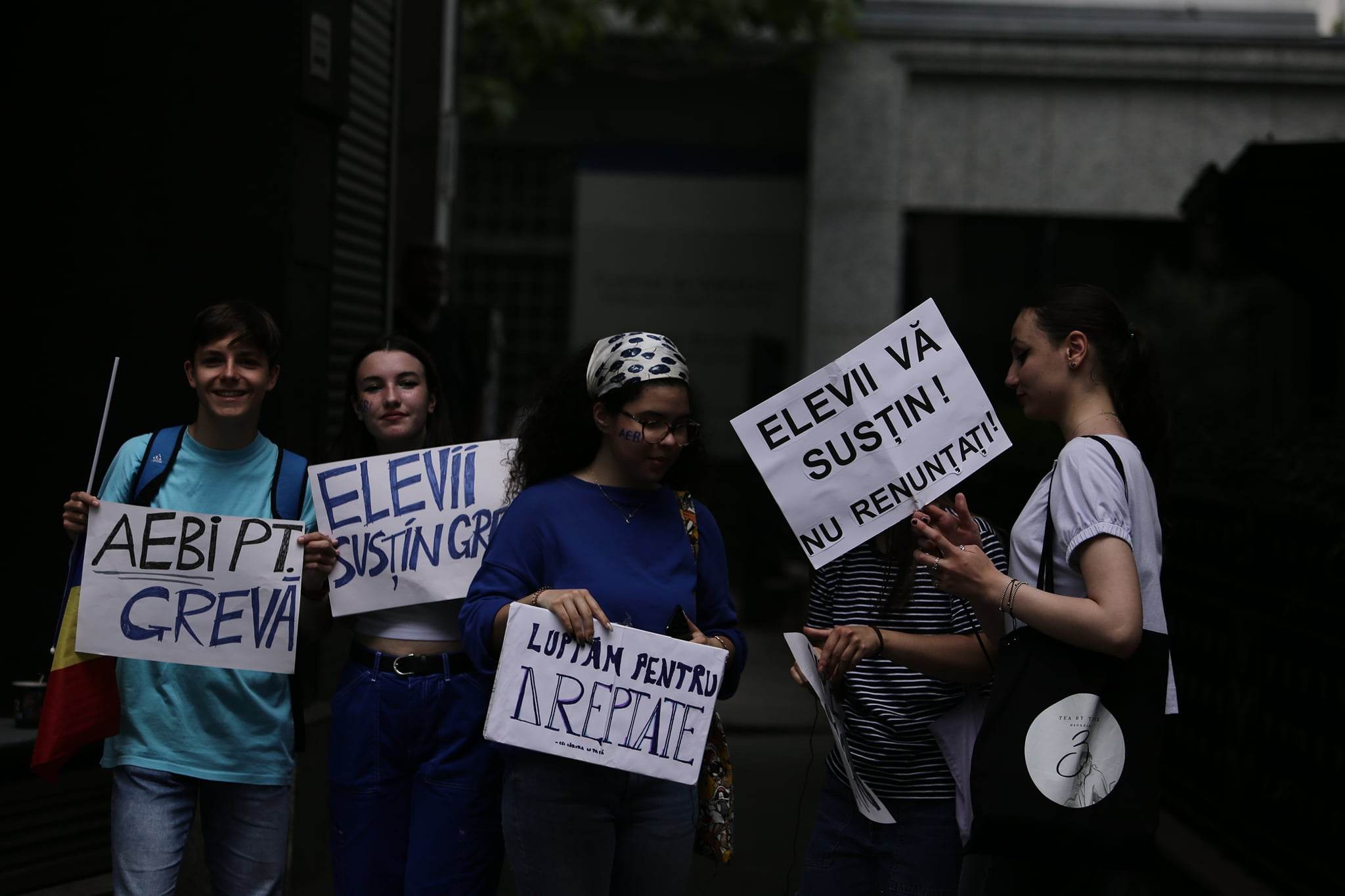 Elevi și studenți, alături de cadrele didactice la mitingul din Piața Victoriei. „Meseria aceasta nu mai e una dezirabilă. Vrem să-i susținem”