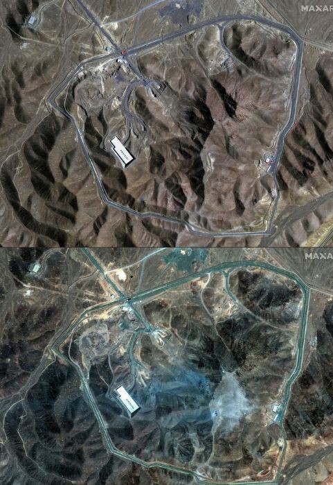 Imagini din satelit ale instalației nucleare Fordo arată locurile prin care au lovit bombele lansate de SUA