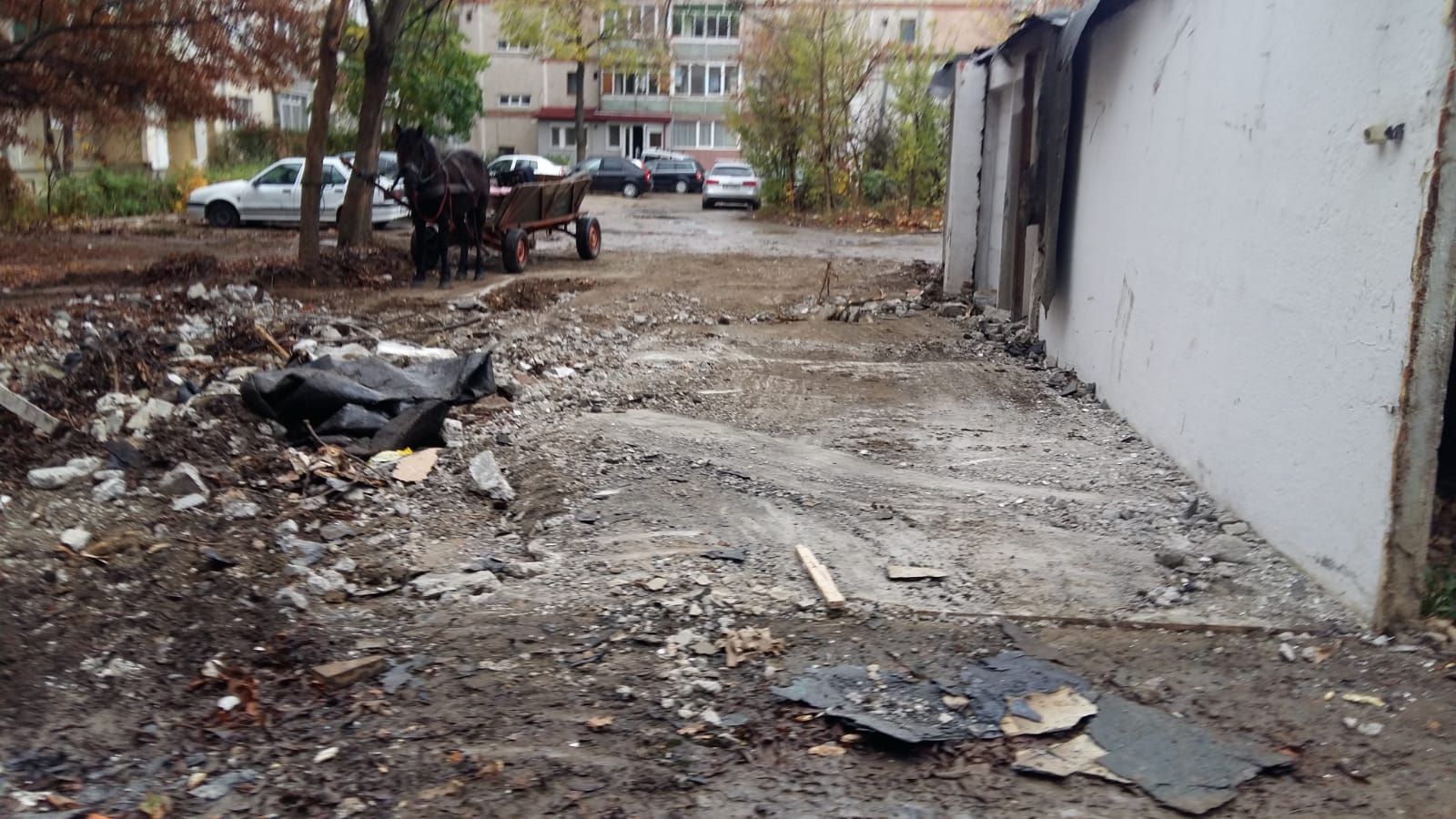 Focare de infecție între blocurile unui mare oraș din România! Oamenii au transformat garajele în depozite de murături, grătare și vechituri; primăria le demolează