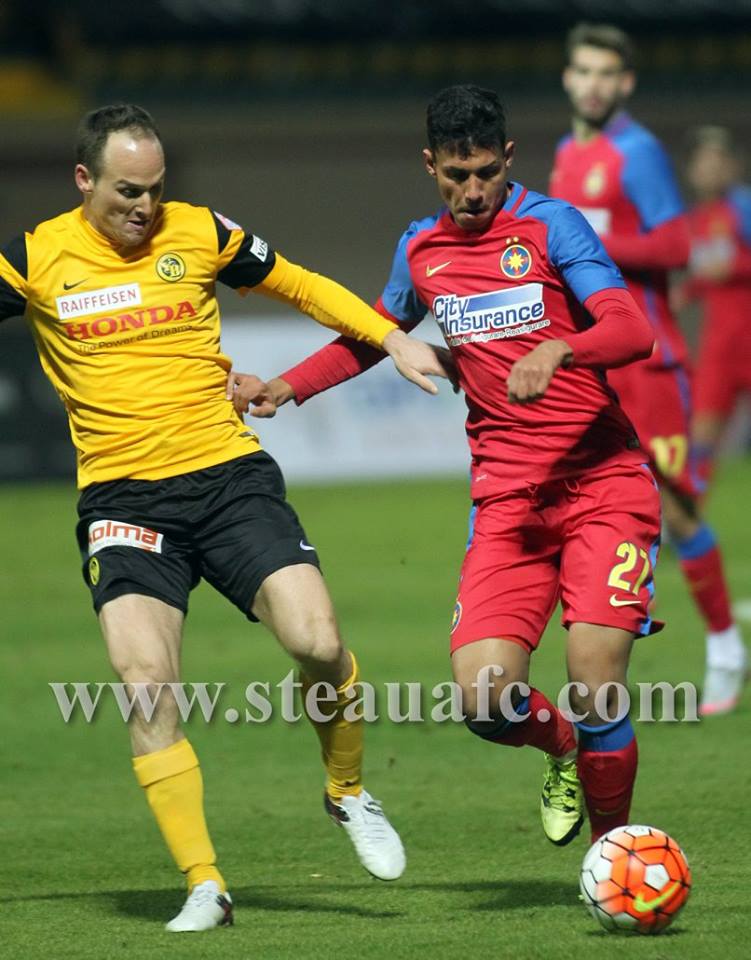 Steaua - Young Boys Berna (Elveția) 2-2! ^Jugurtha Hamroun a reușit dubla, Ciprian Marica a debutat cu pasă de gol / FOTO