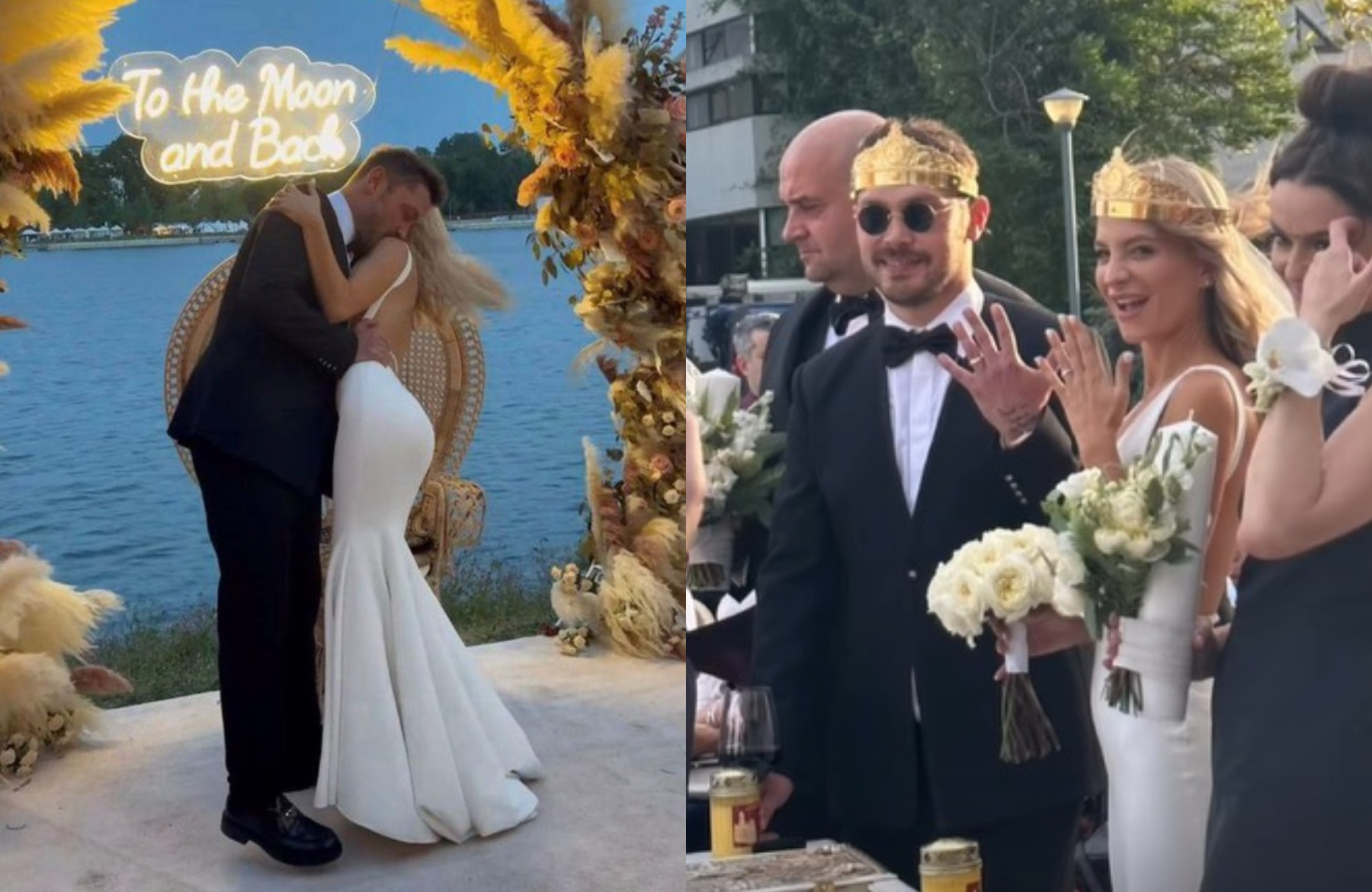 Ana Baniciu și Edy Kovacs s-au căsătorit religios. Imagini cu cântăreața în rochie de mireasă