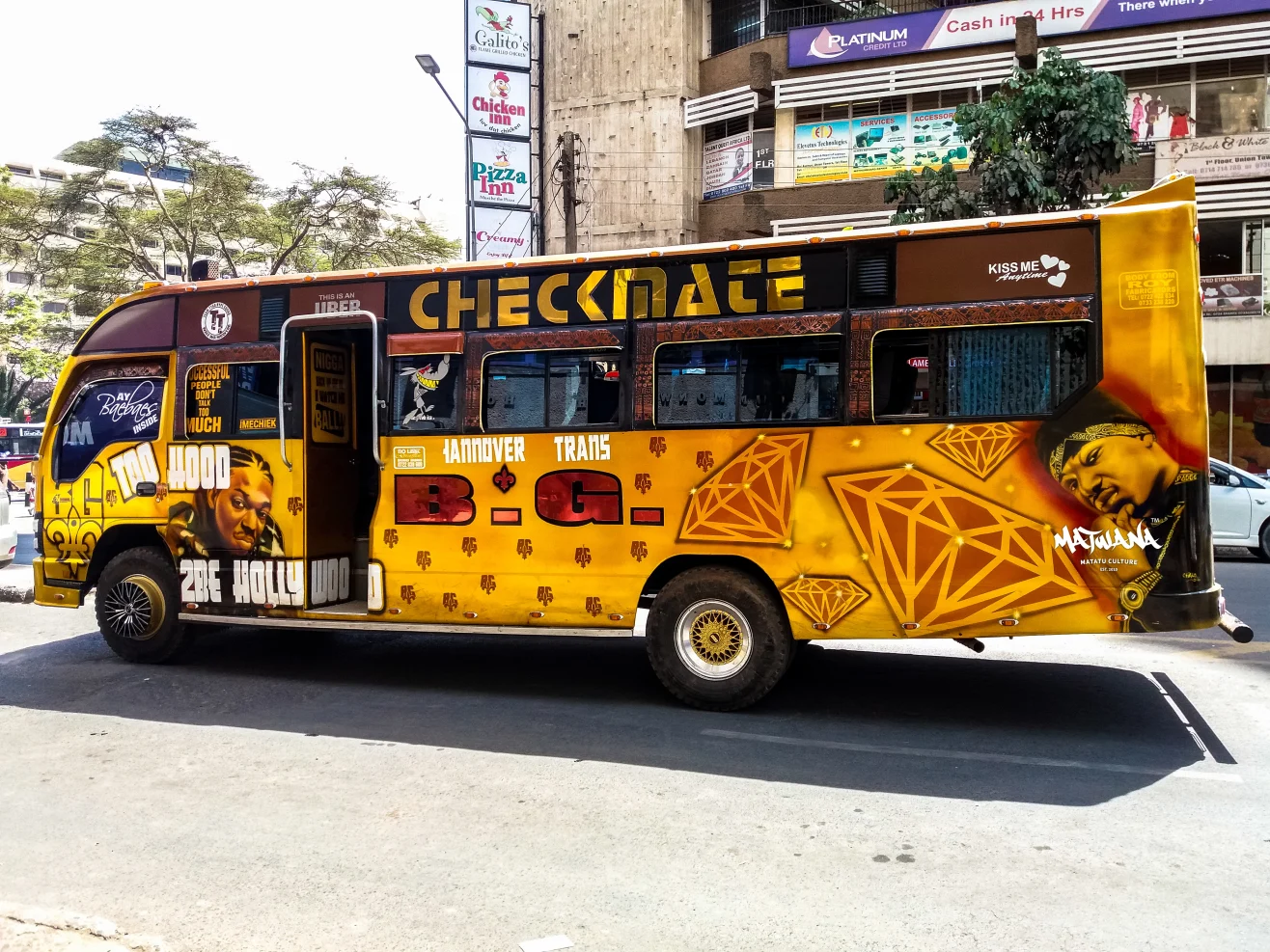Matatus operating in Nairobi. Definite Assurance has captured 25.03% of Kenya’s commercial public-service vehicle insurance market. [CNN]