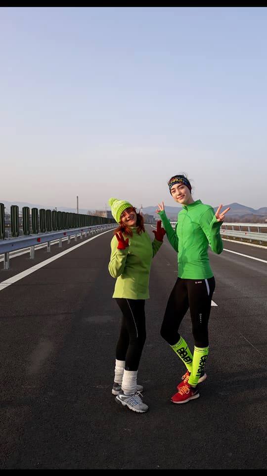 Lotul 3 al Autostrăzii Sebeş-Turda, folosit de sportivi ca pistă de antrenamente. Porțiunea, nerecepționată din cauza deficiențelor
