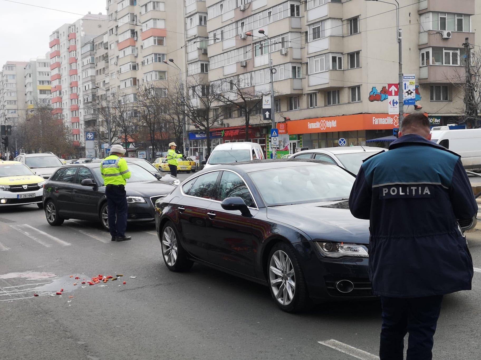 Accident pe trecerea de pietoni în zona Ștefan cel Mare din Capitală | FOTO