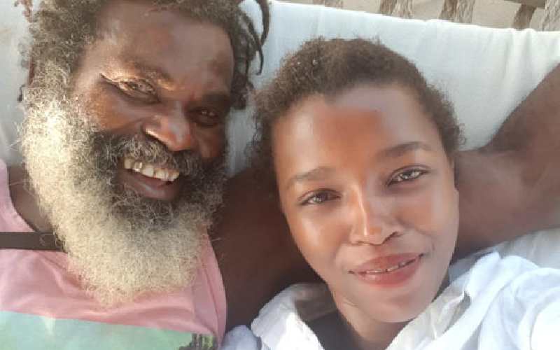 A past image of Omar Lali and the late Tecra Muigai