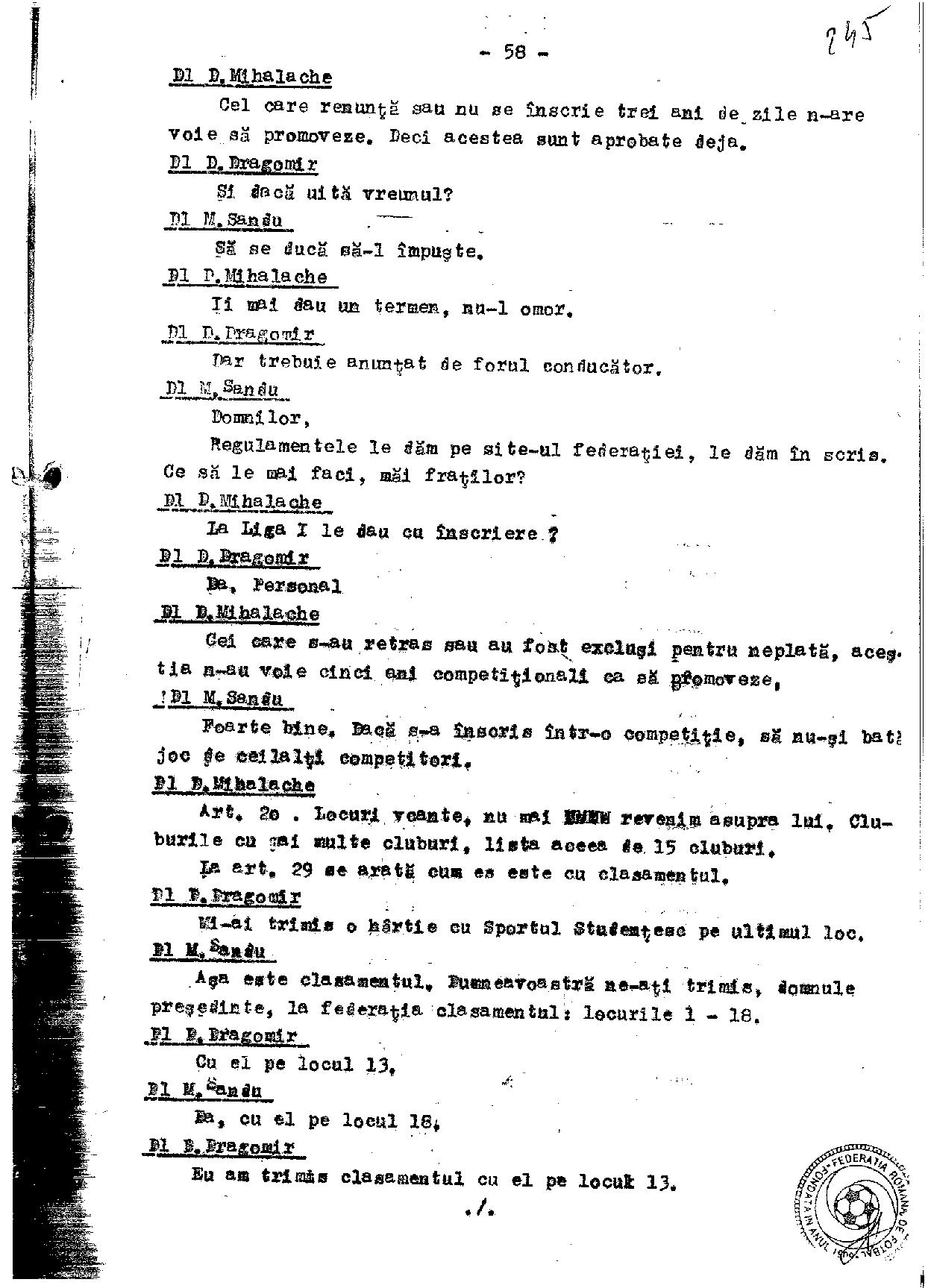 Stenogramă-bombă! Mircea Sandu l-a acuzat într-un CEx din 2011 pe un fost șef al arbitrilor că joacă la pariuri. Reacția celui vizat / EXCLUSIV
