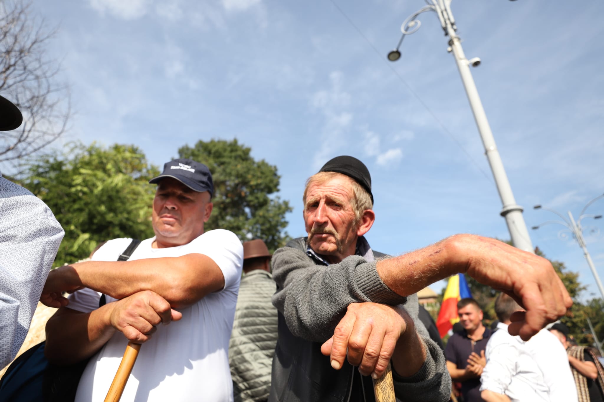 Protestul fermierilor în Piața Victoriei