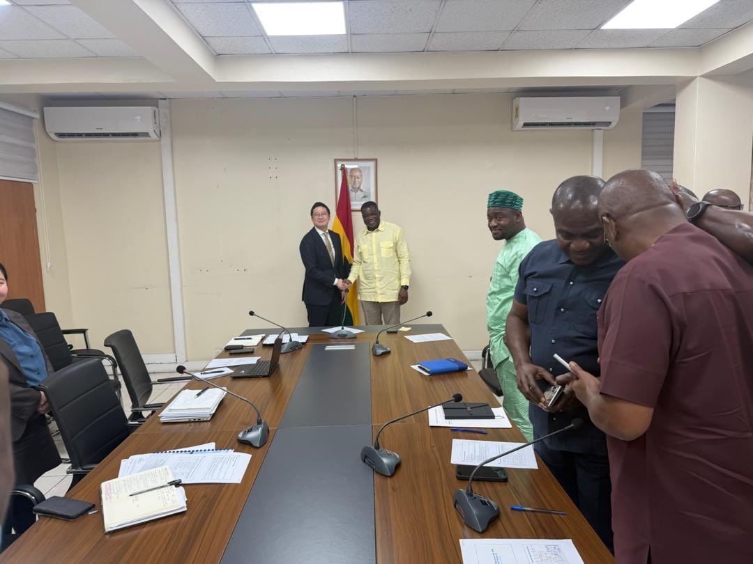 Ghana's Roads and Highways Minister Kwame Agbodza described the talks with JICA’s Head of Africa Investment, Yushi Nagano, as highly productive