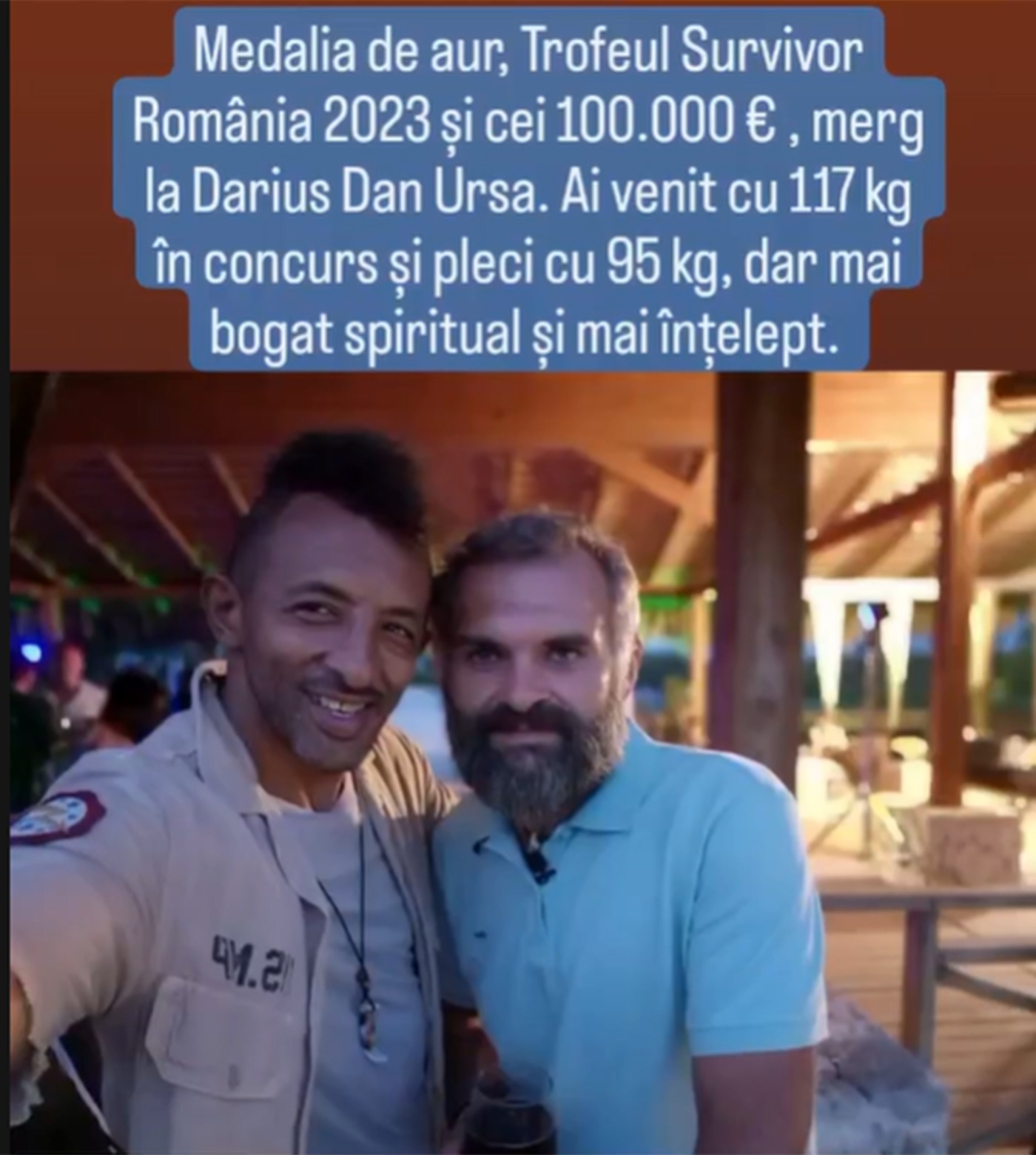 Câte kilograme a slăbit Dan Ursa, câștigătorul „Survivor România”, în cele 20 de săptămâni petrecute în Republica Dominicană