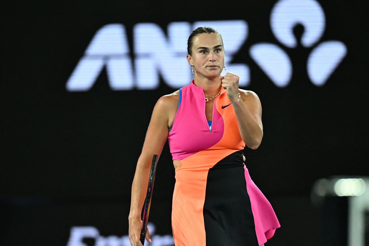 Aryna Sabalenka și bijuteriile unicat purtate la Australian Open 2026. Colierul are un safir de peste patru carate
