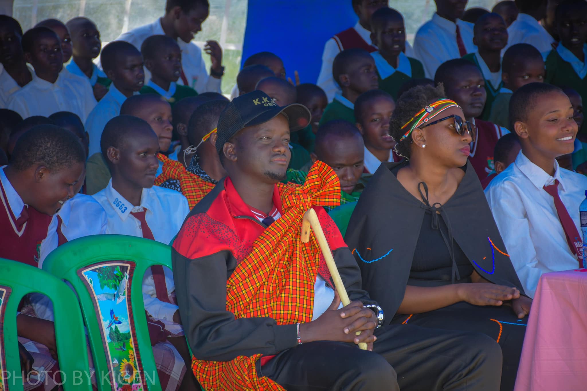 Kevin Kachapin with 1st Daughter Charlene Ruto