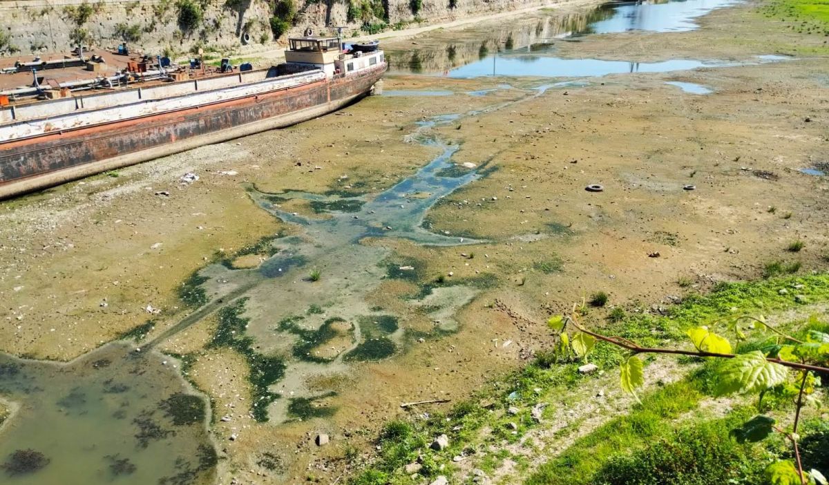 Dunărea secată: armata va arunca în aer stânca Pârjoaia și ar putea scufunda 4 barje de 70 de metri încărcate cu pietre, pentru a devia cursul apei