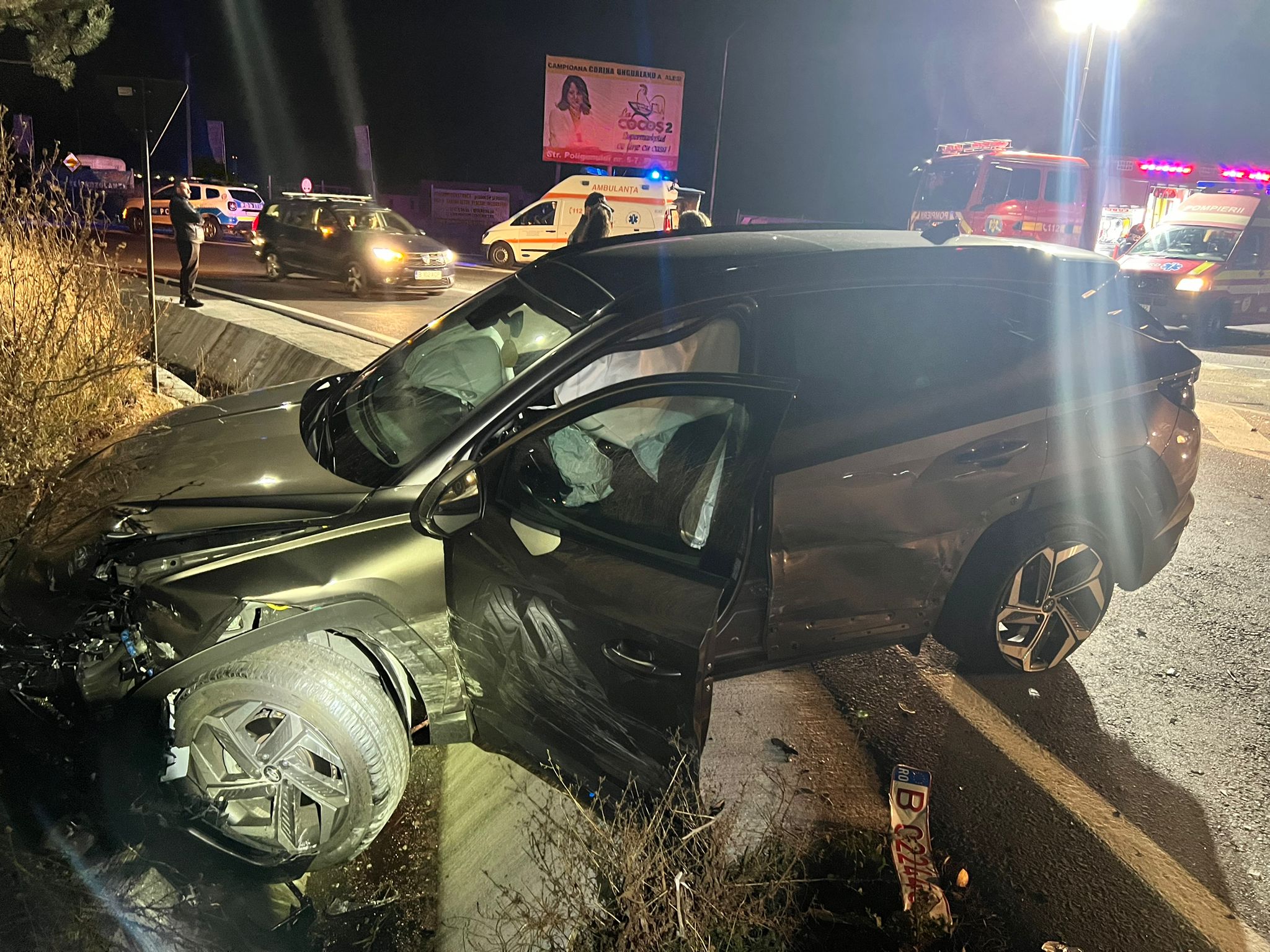 Cinci răniți, în urma unui accident care a avut loc pe DN1, în comuna prahoveană Florești