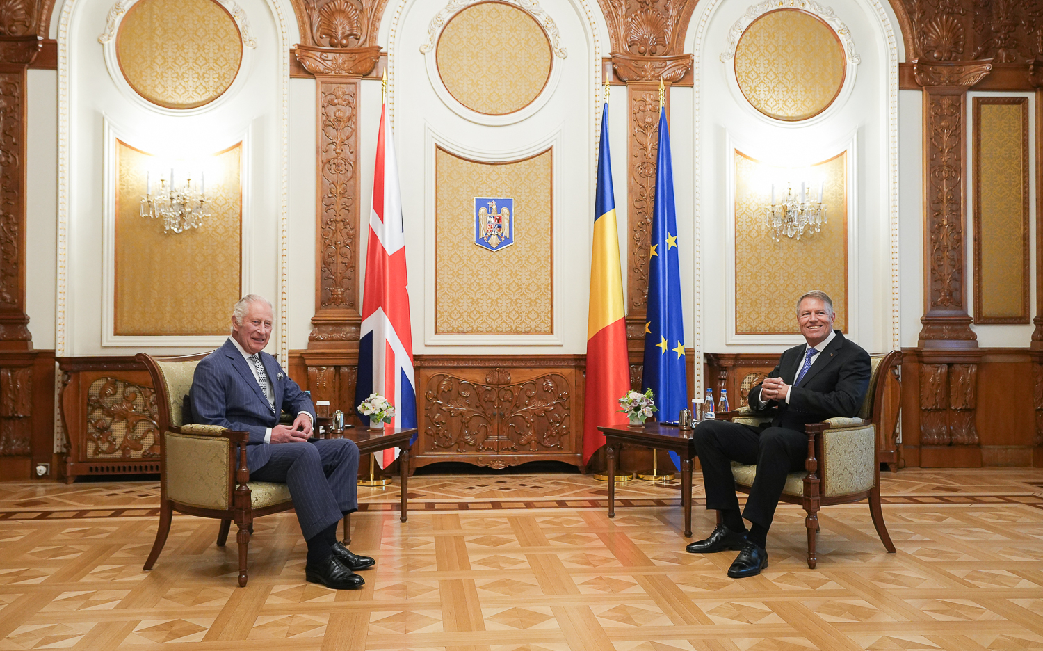 Regele Charles al III-lea a recitat din Eminescu la Palatul Cotroceni. „Întotdeauna m-am simțit acasă în România”