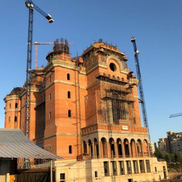 Patriarhul României a vizitat şantierul Catedralei Naţionale