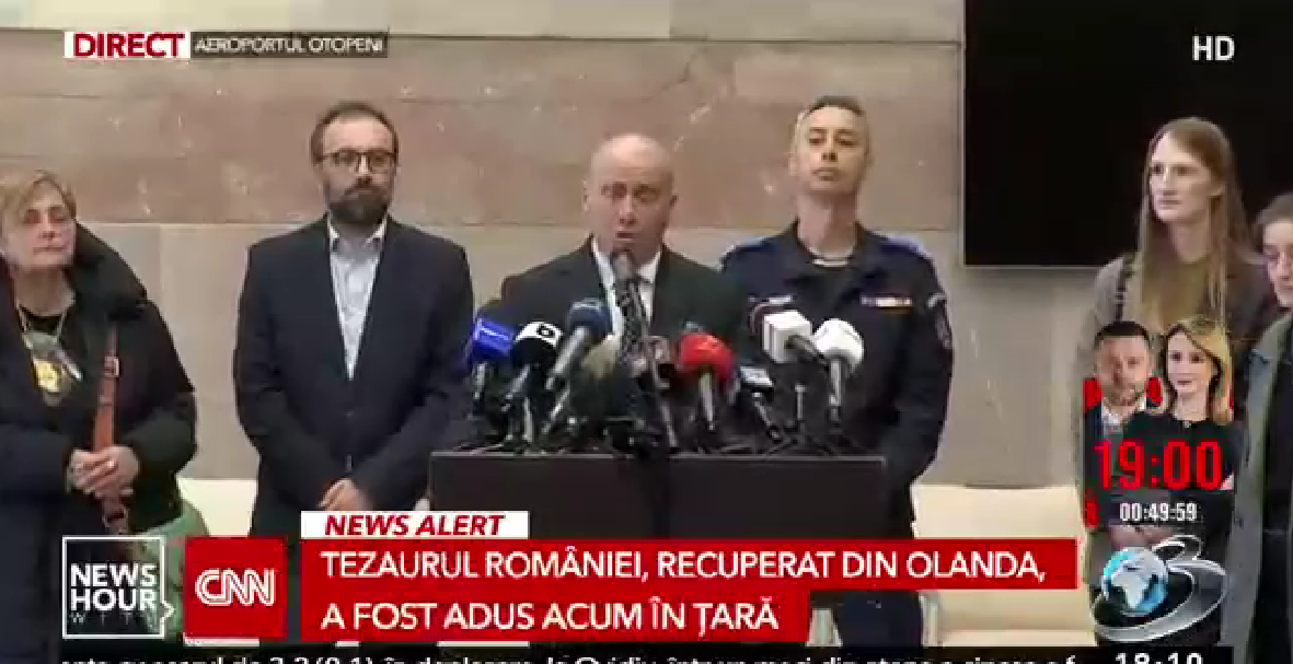Coiful dacic și brățările de aur au ajuns în țară. Unde au fost duse și când vor putea fi văzute de public