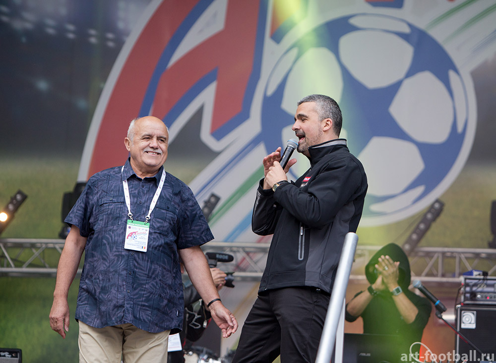 Pe ce loc a terminat naționala artiștilor fotbaliști la Campionatul Mondial - Moscova Art Football 2017. Temișan, Enache și Kamara au impresionat prin muzica lor / FOTO