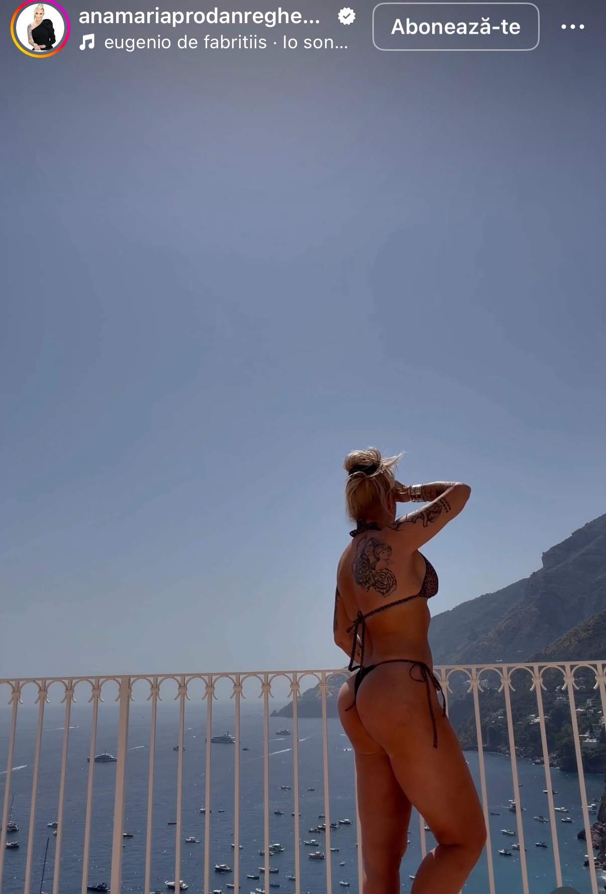 Imagini cu Anamaria Prodan în costum de baie, la 53 de ani. A făcut senzație pe Coasta Amalfi