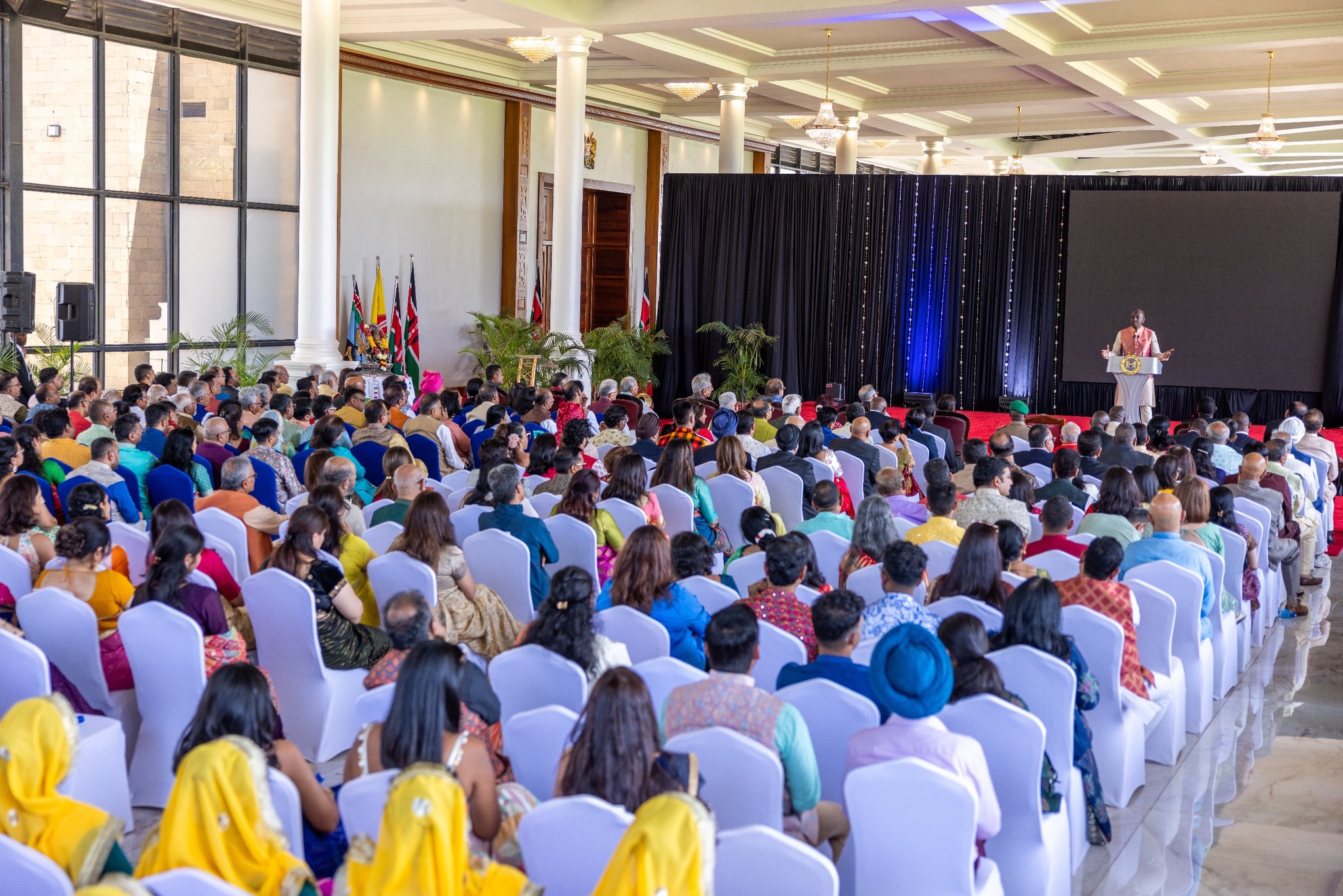 President William Ruto addressing Hindu faihfuls at State House for Diwali Celebrations