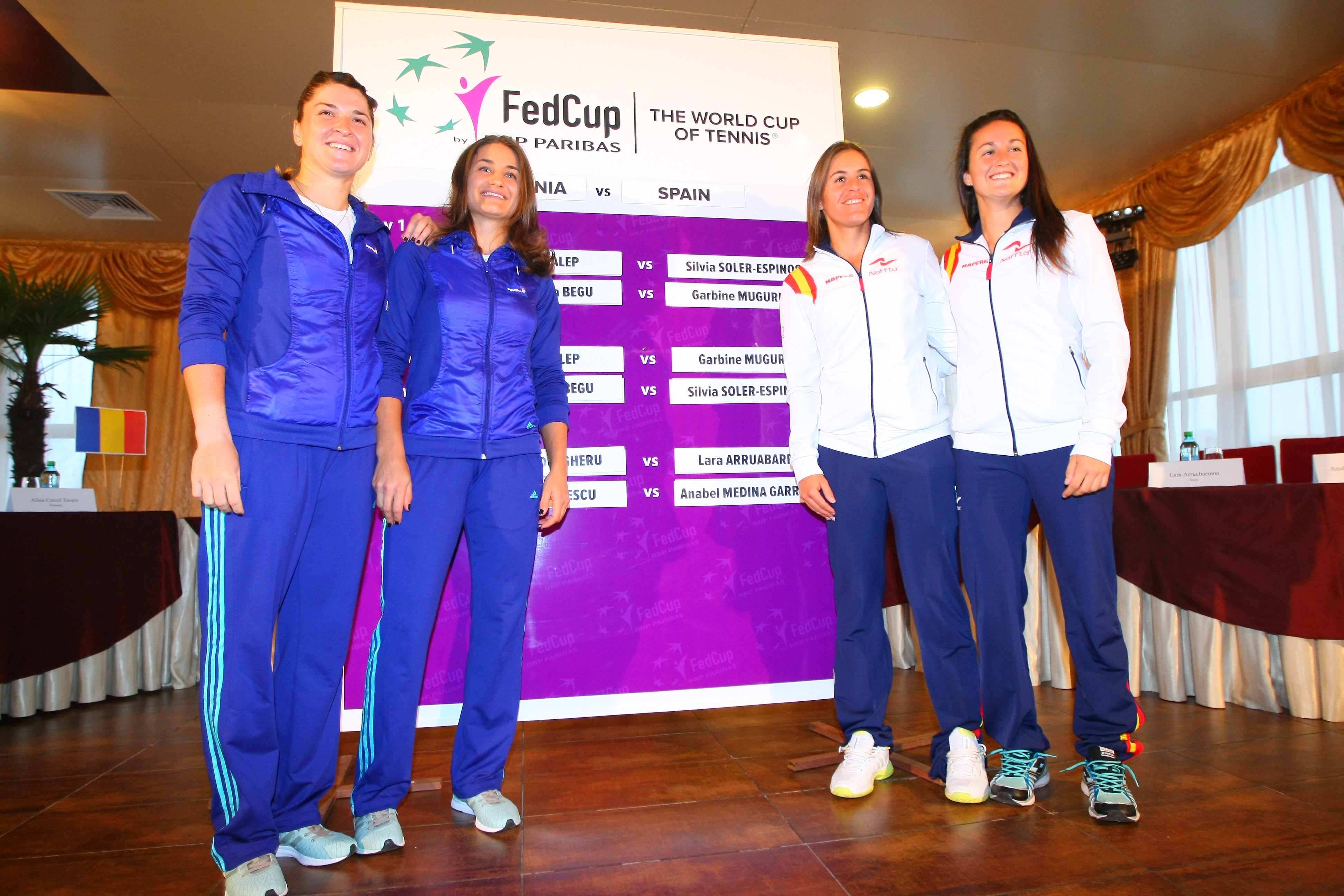Fed Cup, România - Spania 1-2. ^Simona Halep nu i-a făcut față ”tancului” Garbine Muguruza / LIVE BLOG & GALERIE FOTO