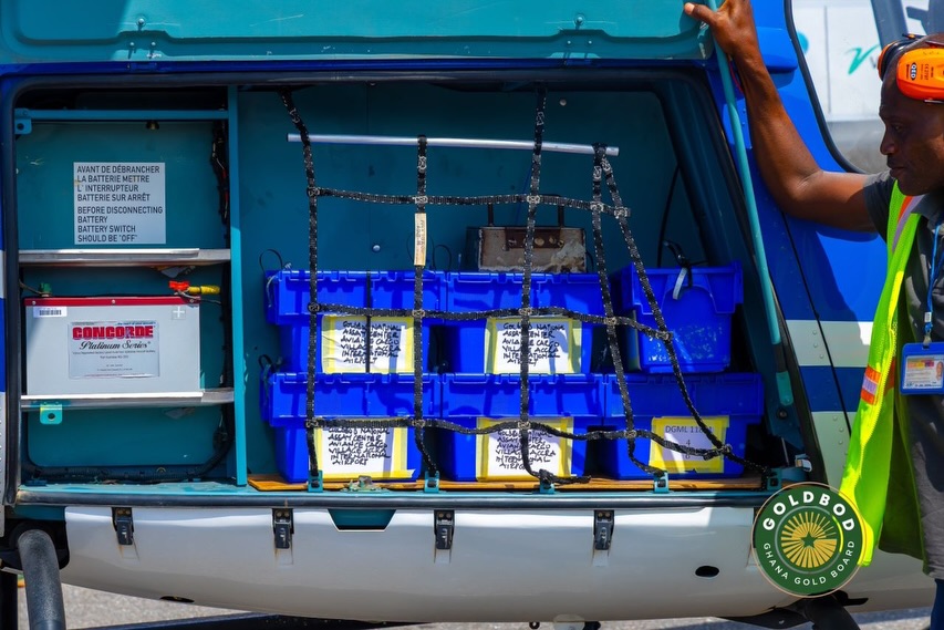 About 110 kg of gold was delivered for testing, valuation, and eventual addition to the Bank of Ghana's reserves (Photo: Ghana Gold Board)