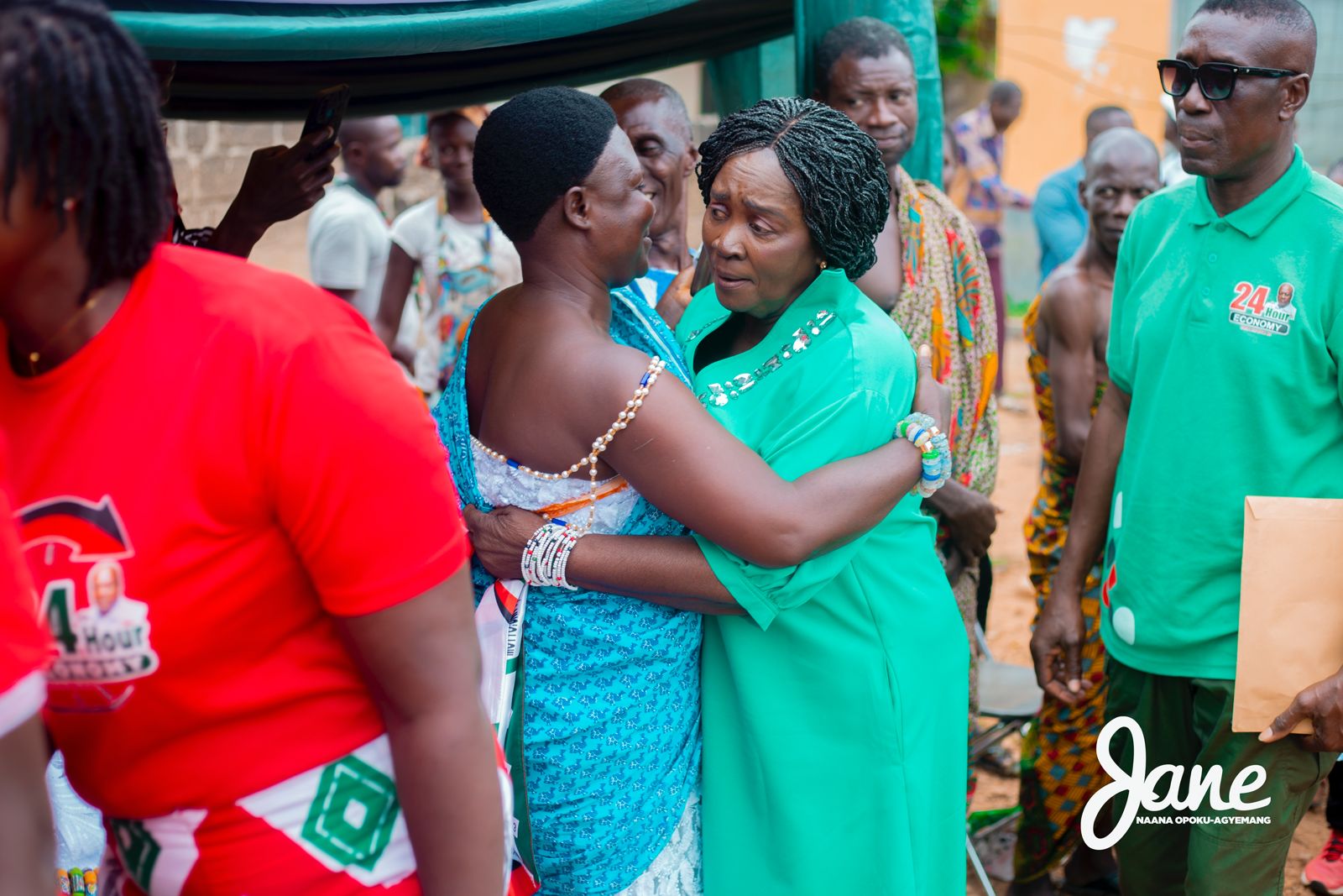 Professor Jane Naana Opoku-Agyemang with Assin South Queenmother