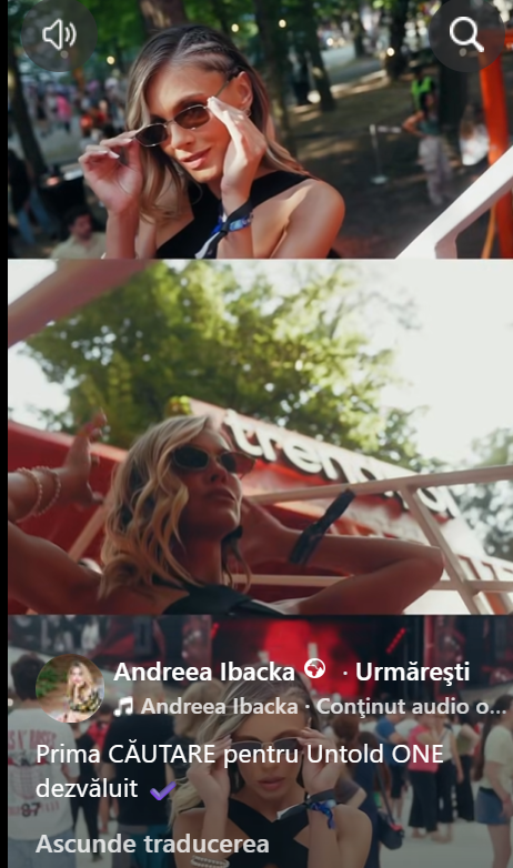 Ținuta purtată de Andreea Ibacka la Untold 2026 a atras atenția tuturor. Vedeta s-a schimbat după divorțul de Cabral