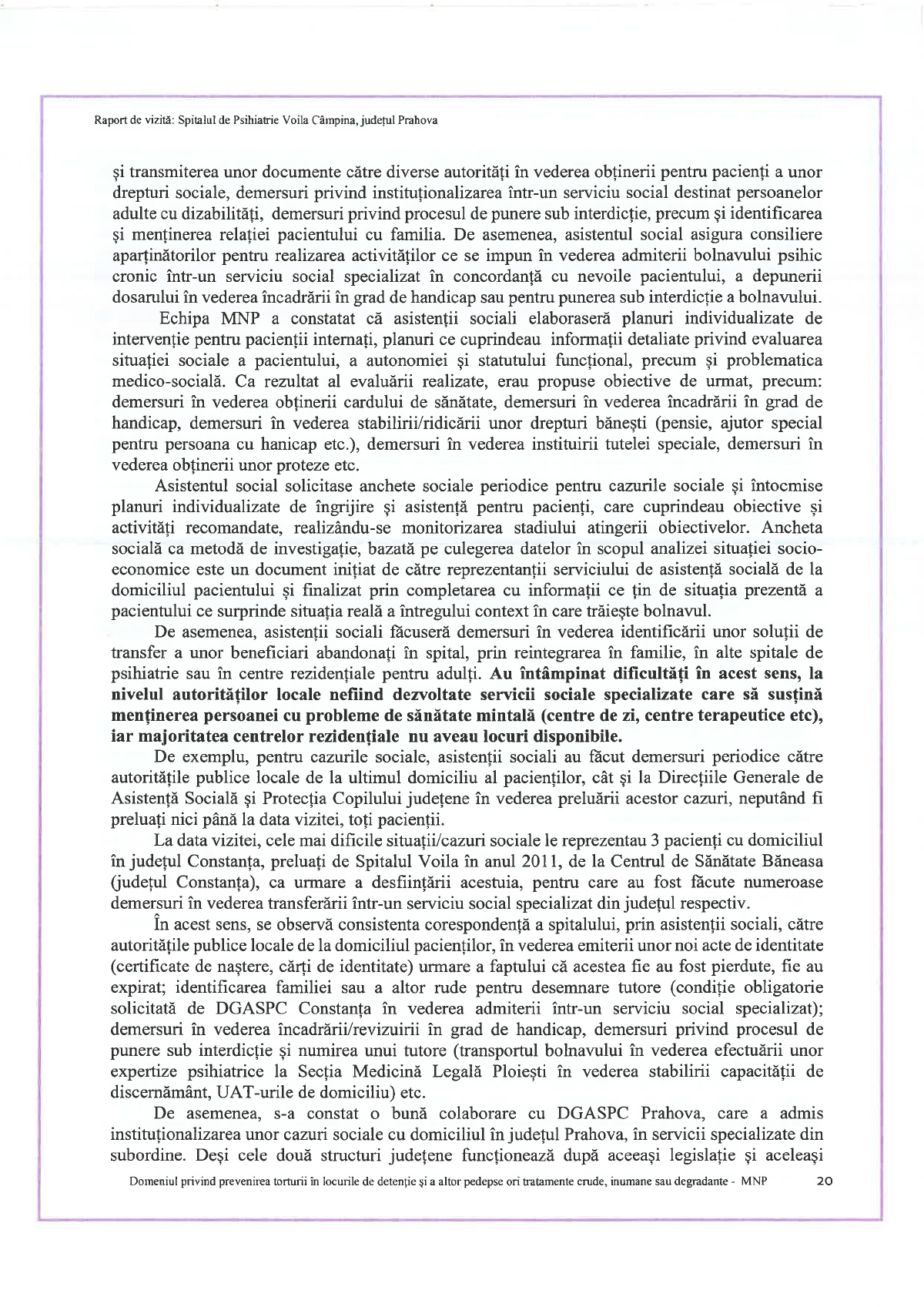 Raport al Avocatului Poporului despre Spitalul de Psihiatrie Voila: Pacienți legați cu orele, saloane folosite ca și celule de detenție, tragedia de la „Supraveghere” 